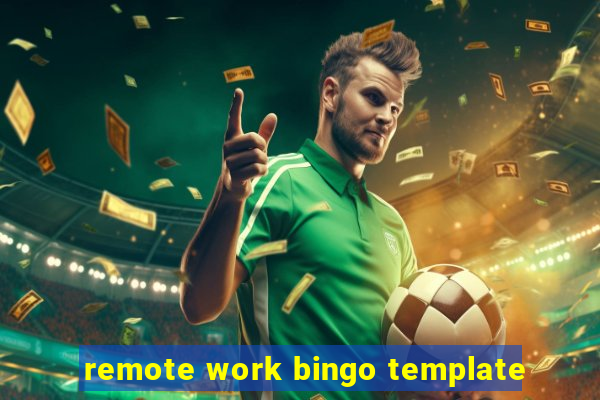 remote work bingo template