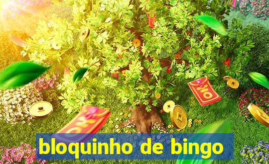 bloquinho de bingo