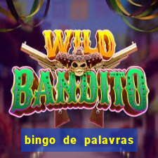 bingo de palavras para 3 ano