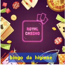 bingo da higiene pessoal para imprimir