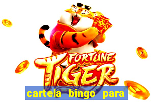 cartela bingo para cha de cozinha imprimir gratis