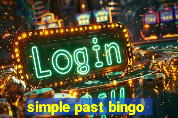 simple past bingo