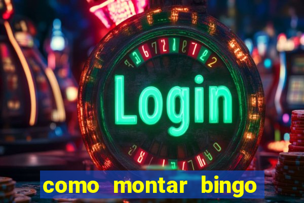 como montar bingo brinquedos toia