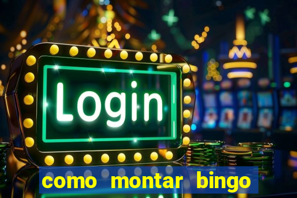 como montar bingo brinquedos toia