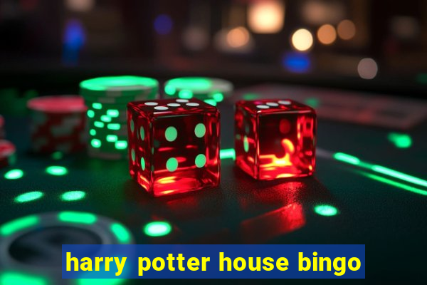 harry potter house bingo