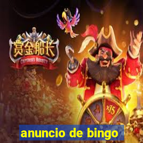 anuncio de bingo