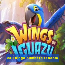 call bingo numbers random