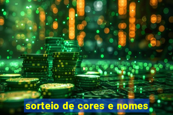 sorteio de cores e nomes