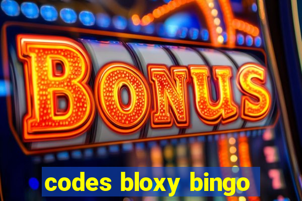 codes bloxy bingo