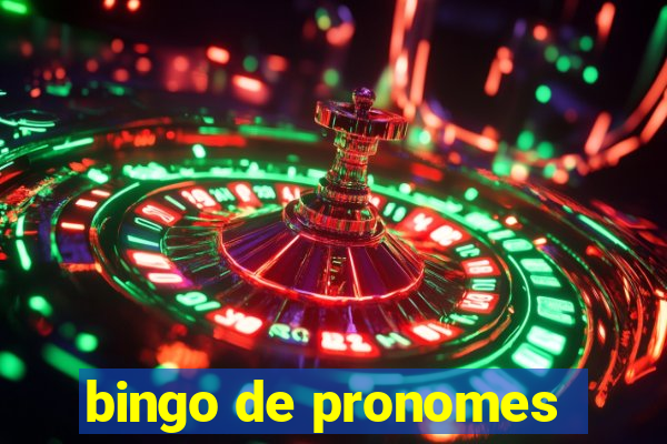 bingo de pronomes