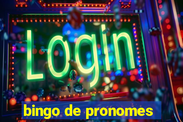 bingo de pronomes