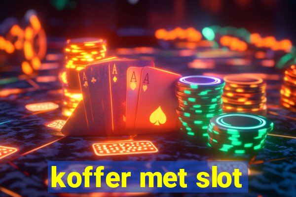 koffer met slot