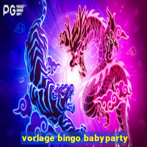 vorlage bingo babyparty