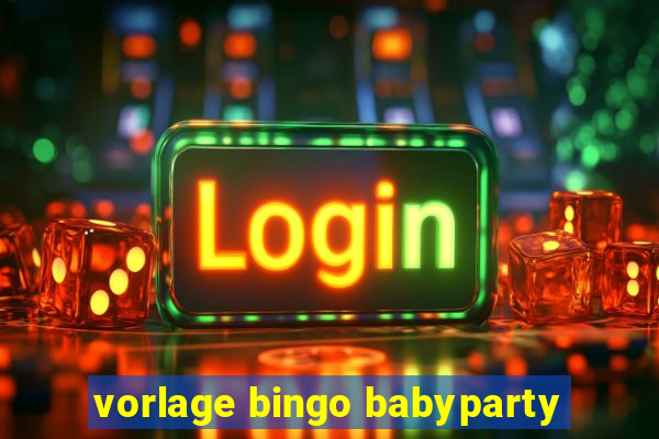 vorlage bingo babyparty