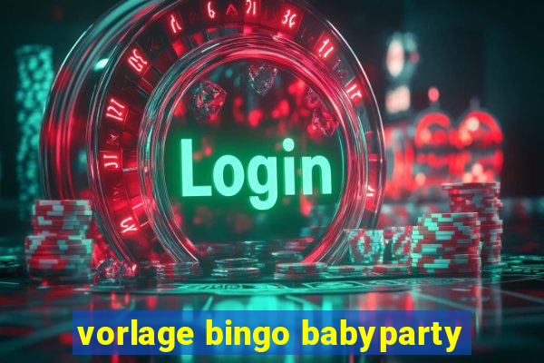 vorlage bingo babyparty