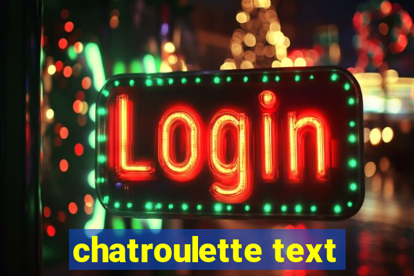 chatroulette text