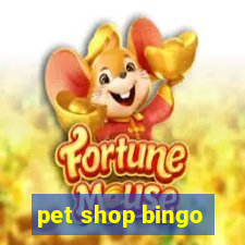 pet shop bingo