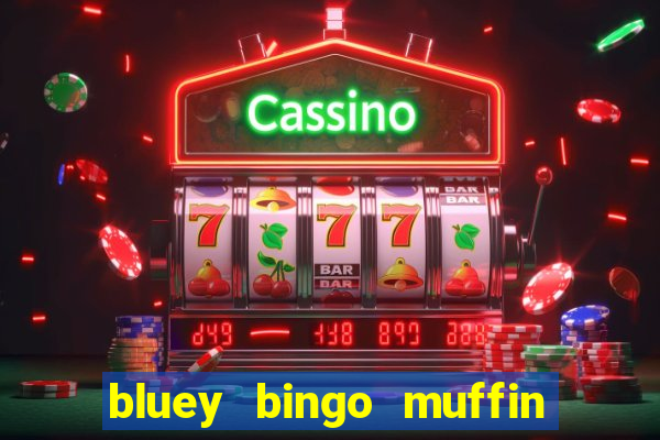 bluey bingo muffin and socks