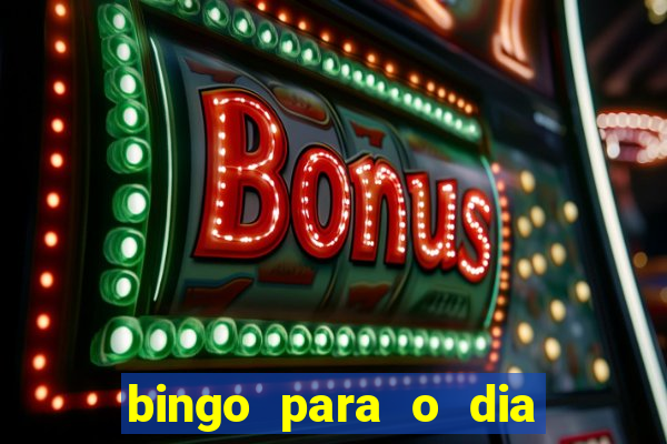 bingo para o dia da mulher