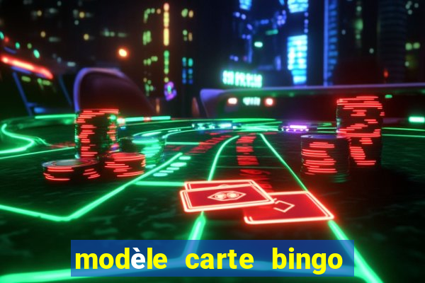 modèle carte bingo quarantaine gratuit