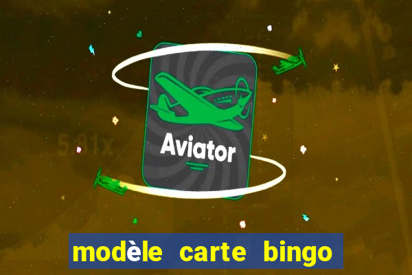 modèle carte bingo quarantaine gratuit