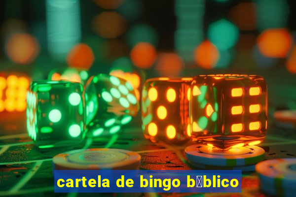 cartela de bingo b铆blico