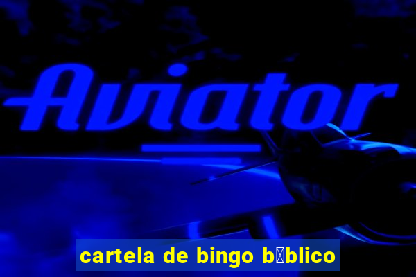 cartela de bingo b铆blico