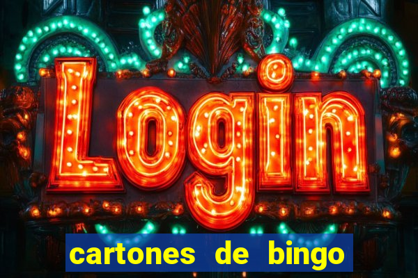 cartones de bingo para imprimir