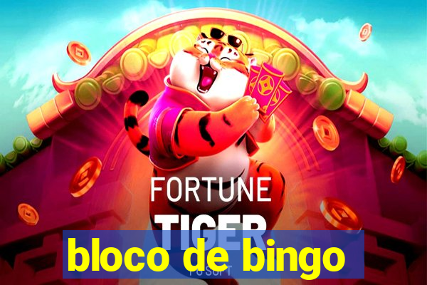 bloco de bingo