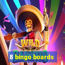 8 bingo boards