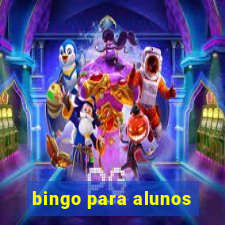 bingo para alunos