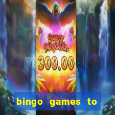 bingo games to play at home