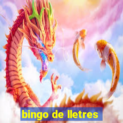 bingo de lletres