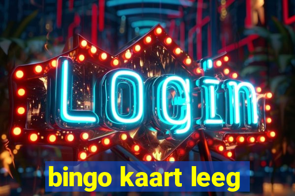 bingo kaart leeg