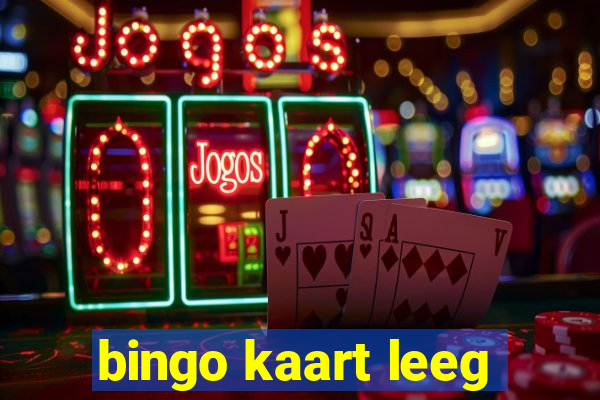 bingo kaart leeg