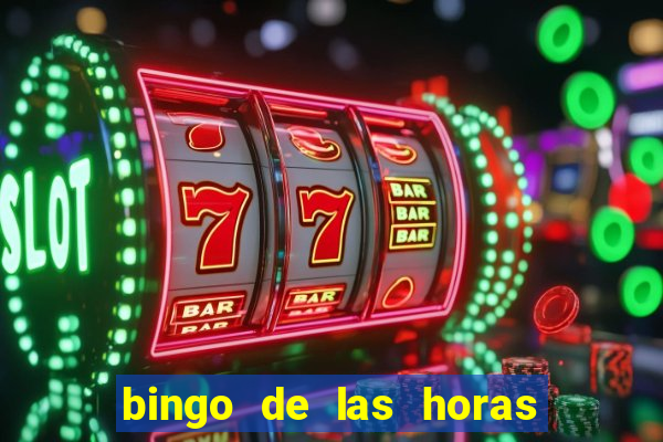 bingo de las horas para imprimir