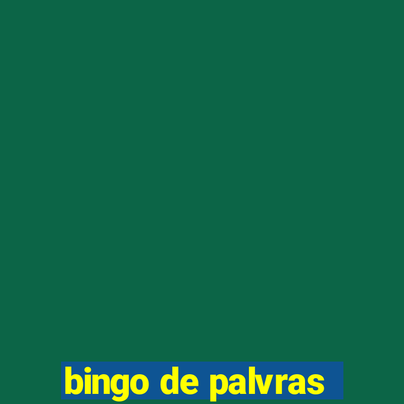 bingo de palvras