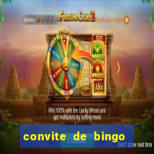 convite de bingo para editar