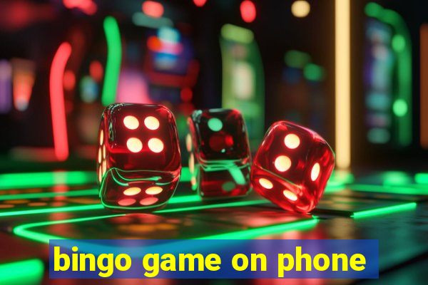 bingo game on phone