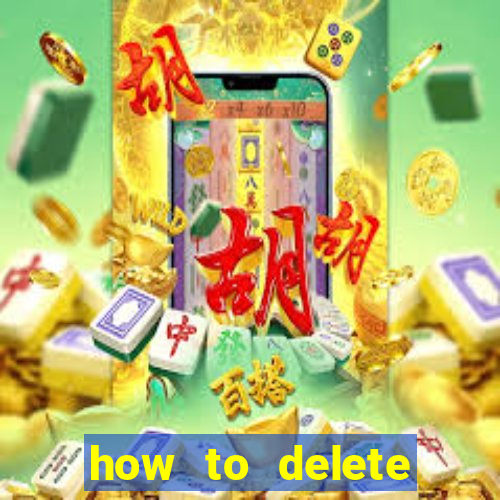 how to delete account in bingo plus