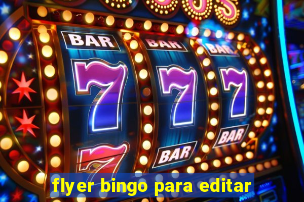 flyer bingo para editar