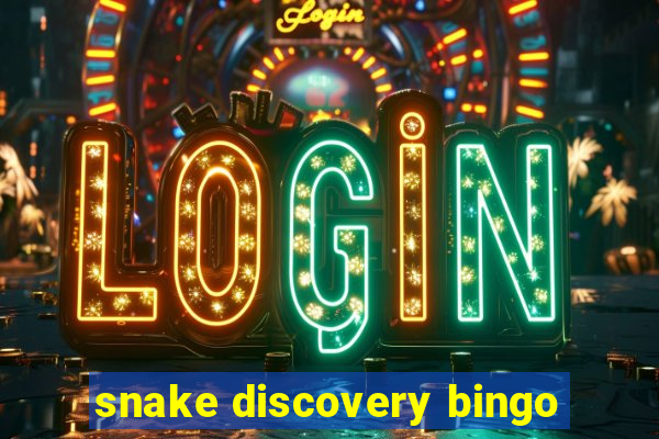 snake discovery bingo