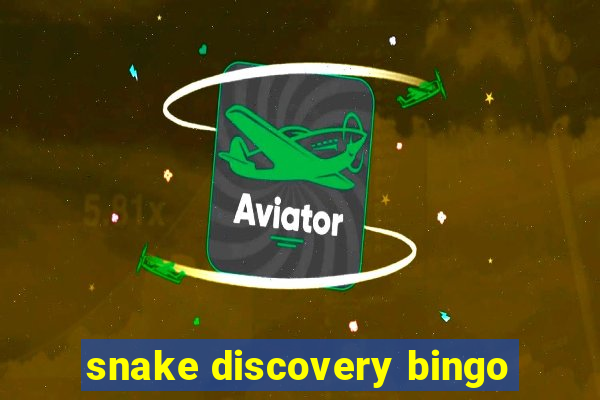 snake discovery bingo