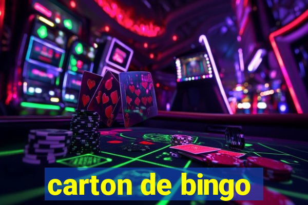 carton de bingo