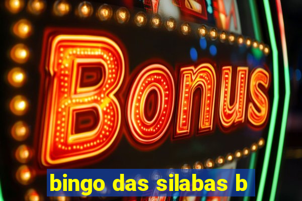 bingo das silabas b