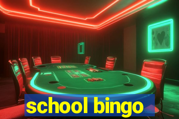 school bingo