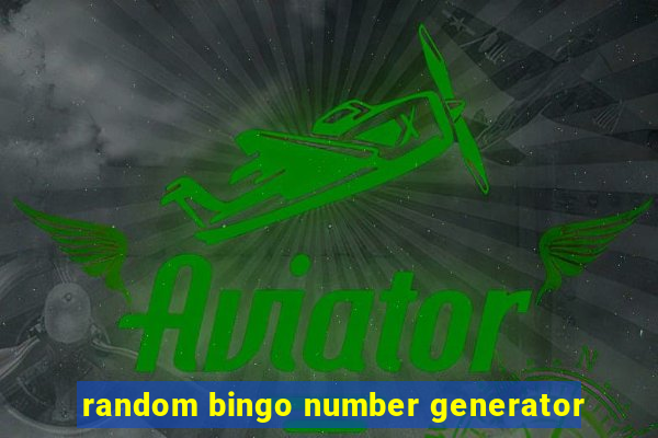 random bingo number generator