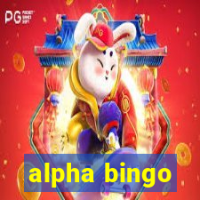 alpha bingo