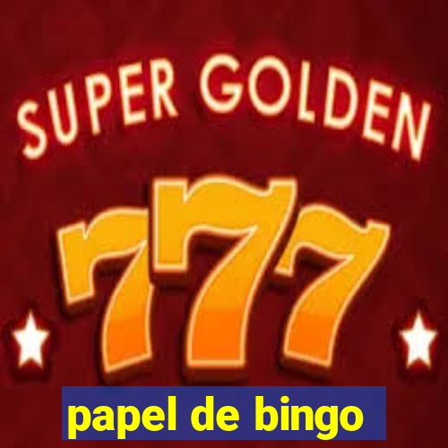 papel de bingo