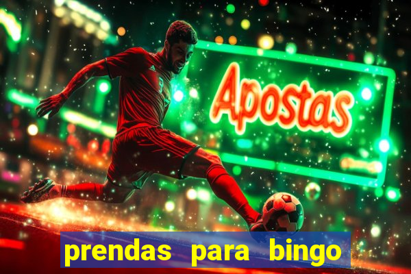 prendas para bingo de natal